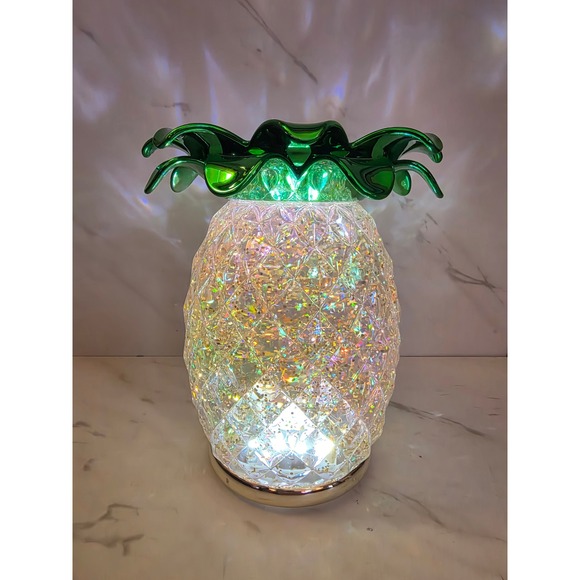 Bath & Body Works Other - Bath & Body Works✨Pineapple Glitter Globe Candle Stand Decor✨Battery Operated